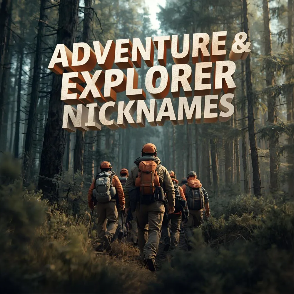 Adventure & Explorer Tough Nicknames