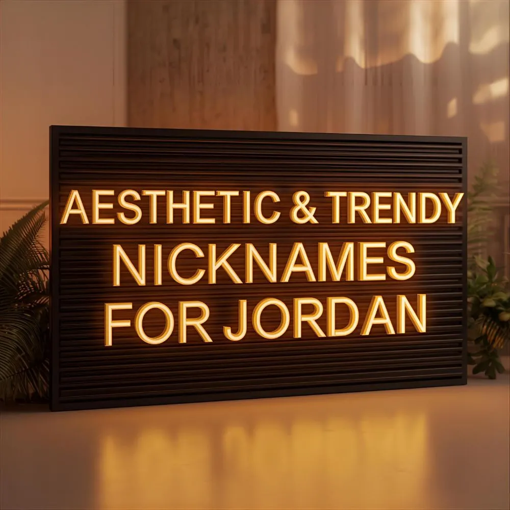 Aesthetic & Trendy Nicknames For Jordan