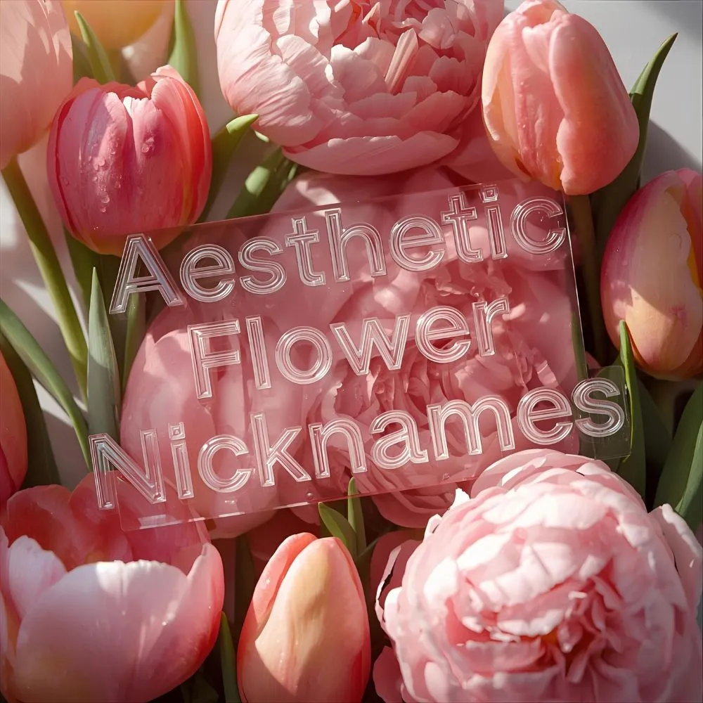 Aesthetic Flower Nicknames