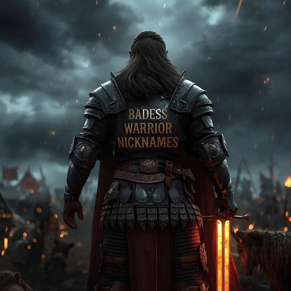 Badass Warrior Nicknames