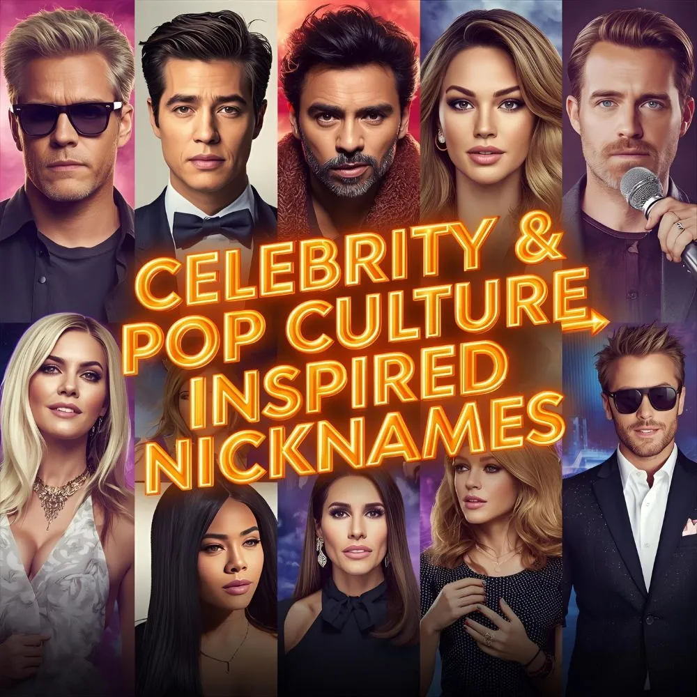 Celebrity & Pop Culture Inspired Nicknames