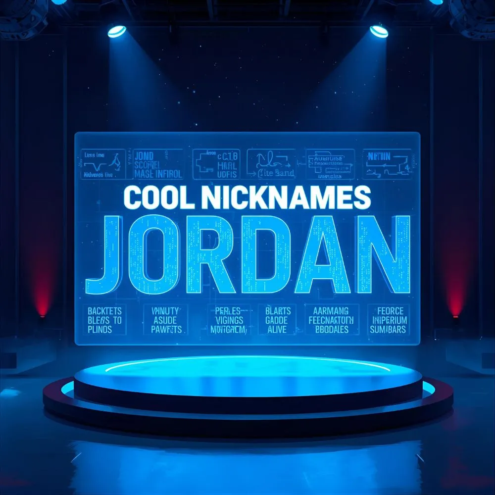 Cool Nicknames For Jordan