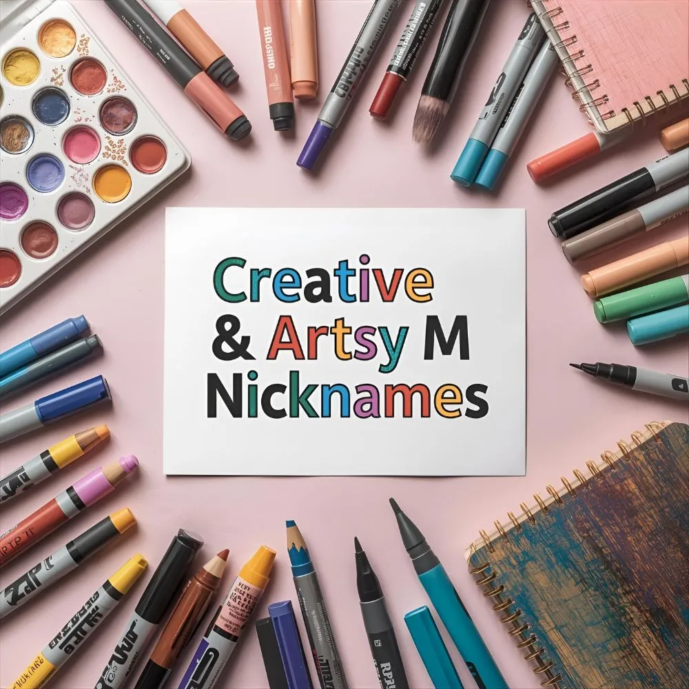 Creative & Artsy M Nicknames
