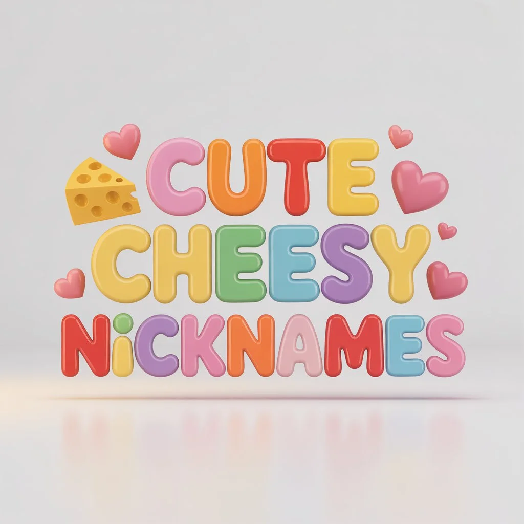Cute Cheesy Nicknames
