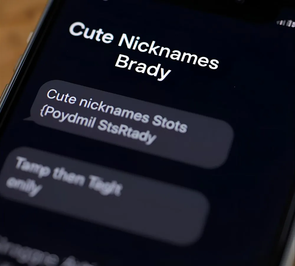 Cute Nicknames for Brady