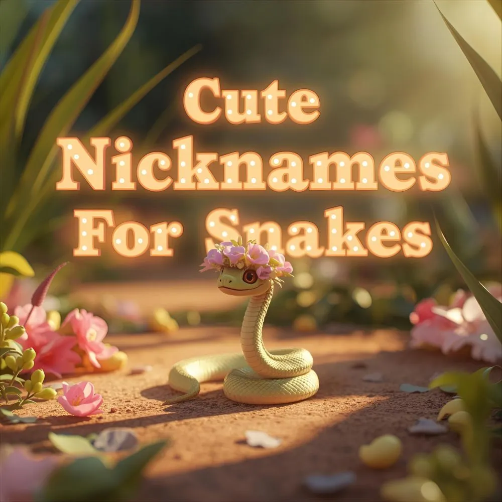 Cute Nicknames For Snakes