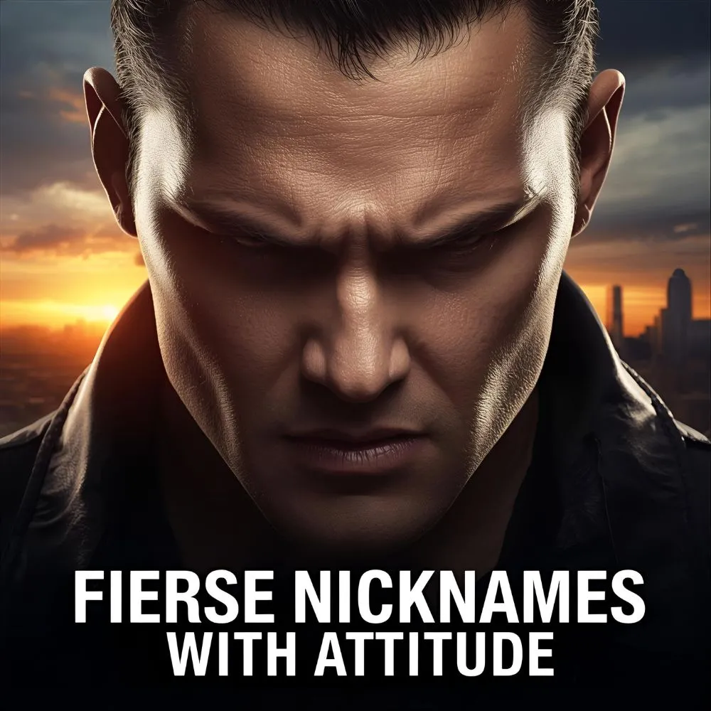 Fierce Nicknames with Attitude