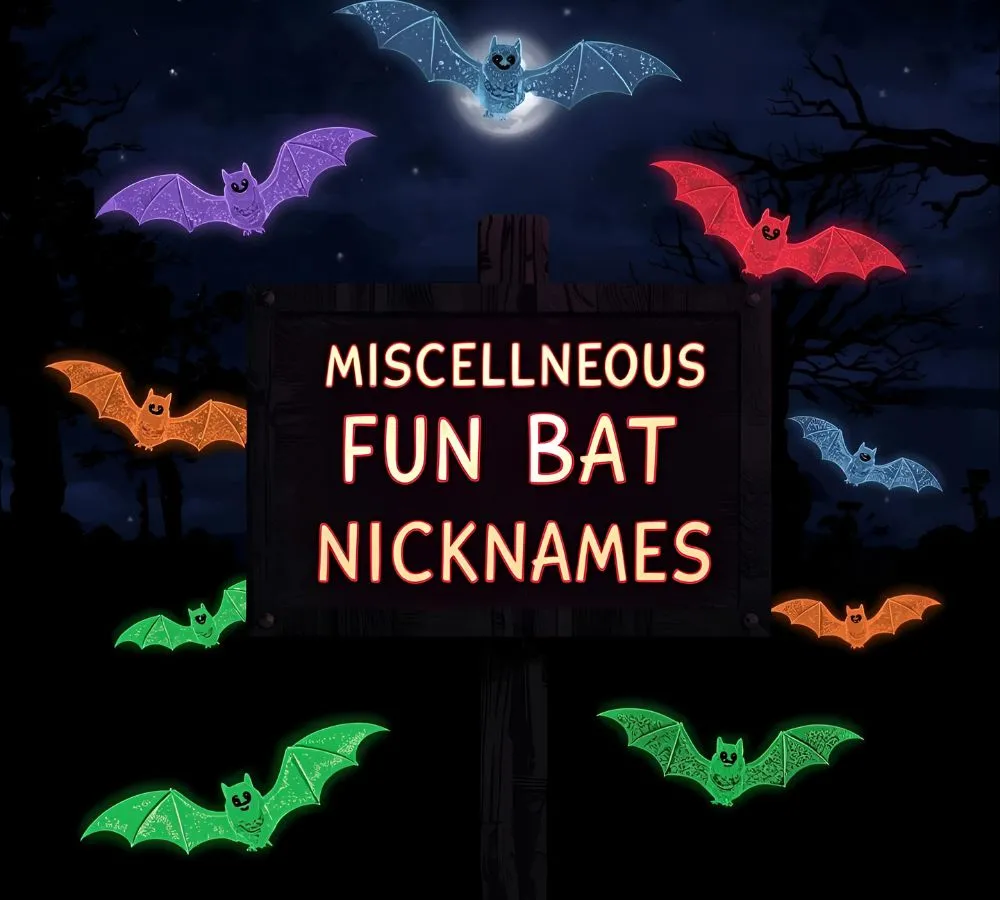 Miscellaneous Fun Bat Nicknames