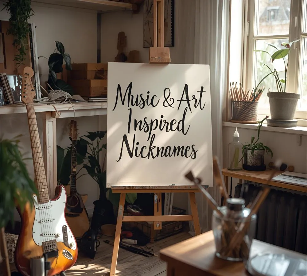 Music & Art Inspired Nicknames