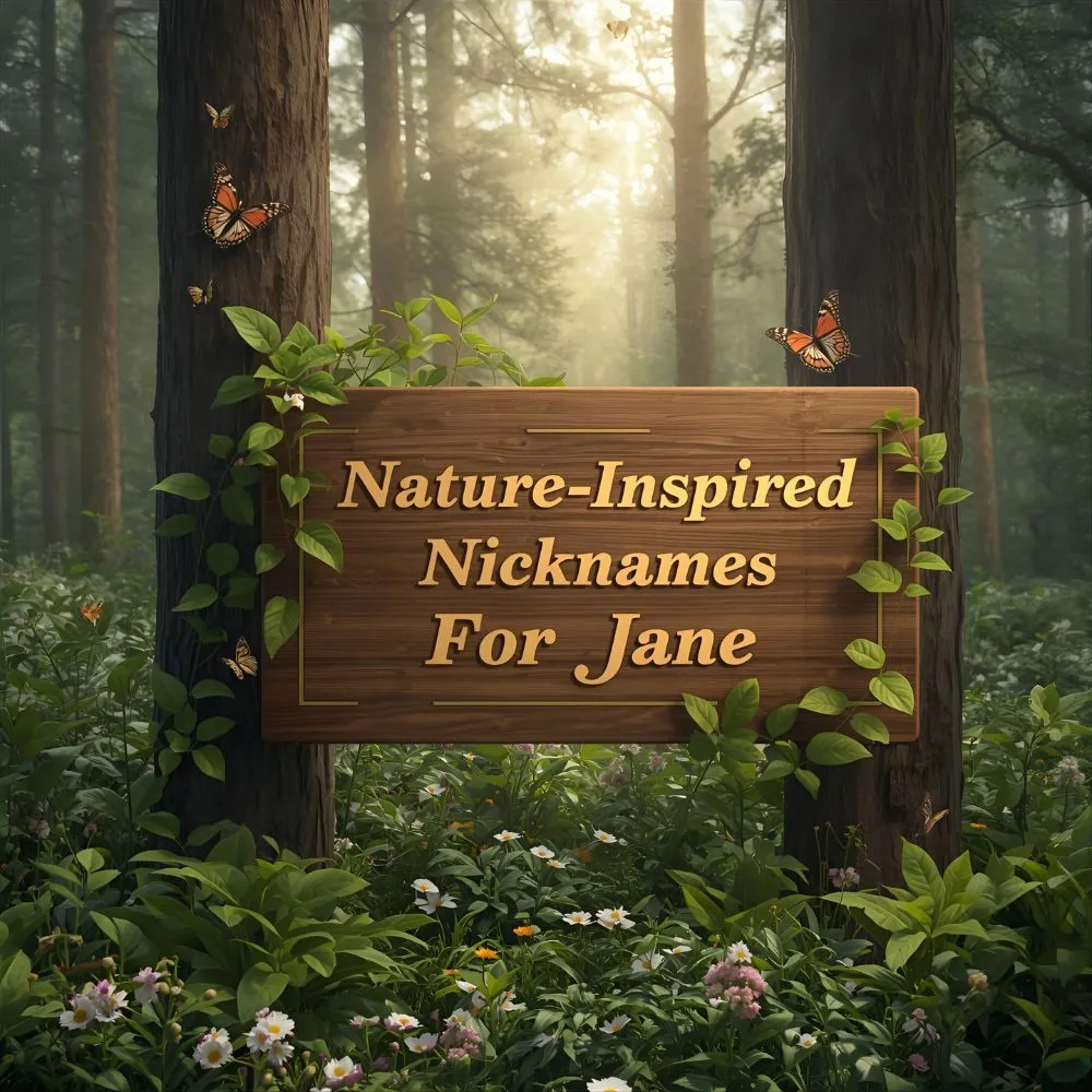 Nature-Inspired Nicknames For Jane