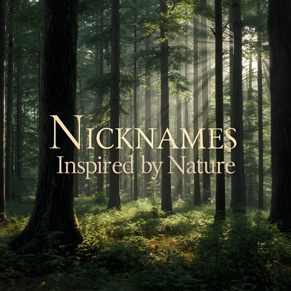 Nicknames Inspired by Nature