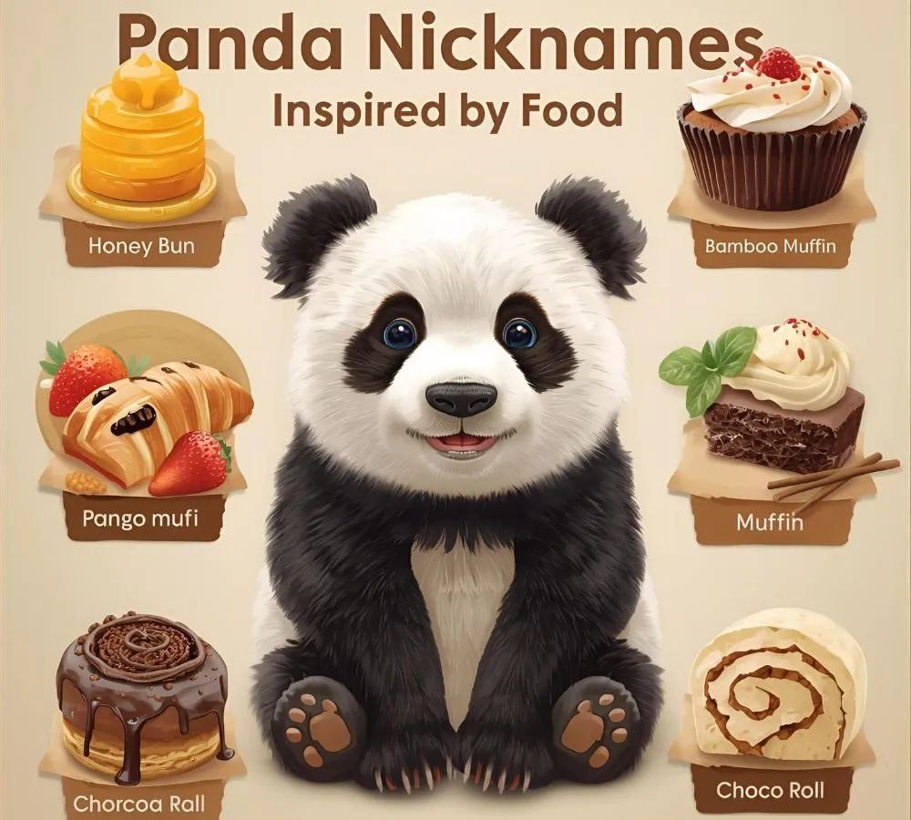Panda Nicknames Inspired by Food