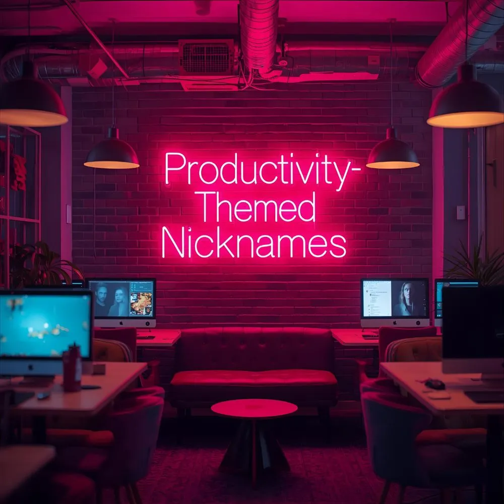 Productivity-Themed Nicknames