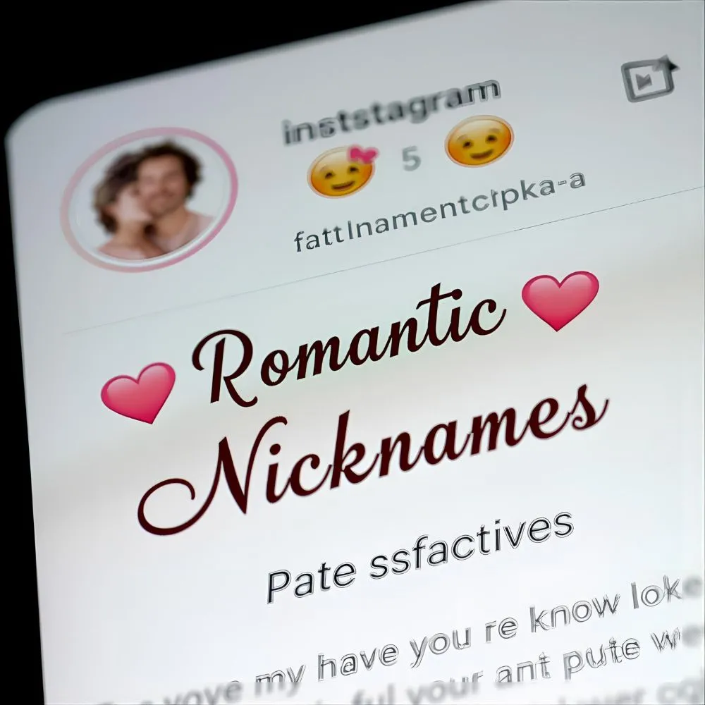 Romantic Nicknames