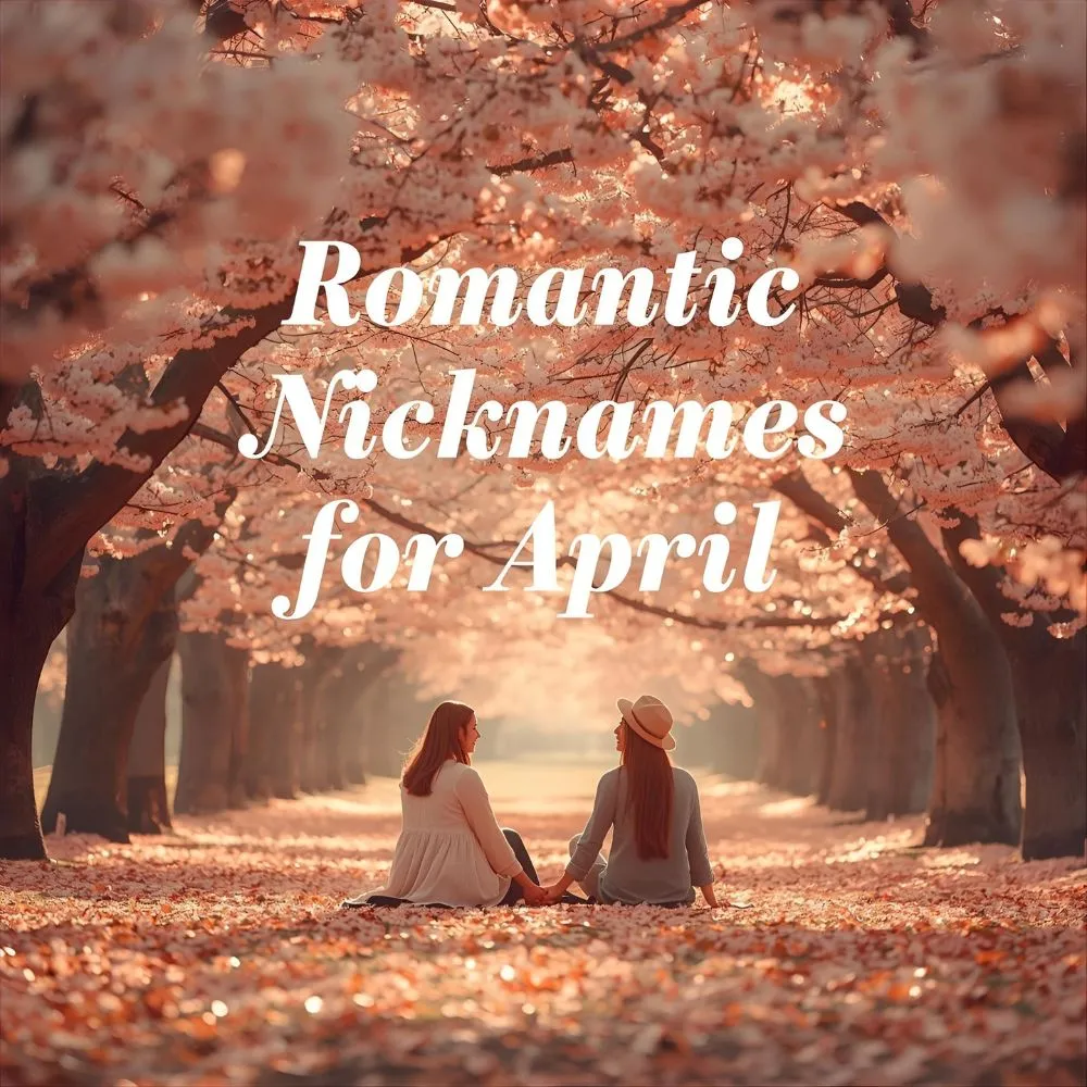 Romantic Nicknames for April