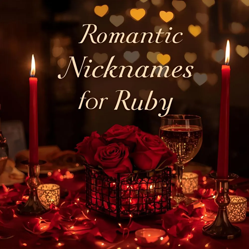 Romantic Nicknames For Ruby