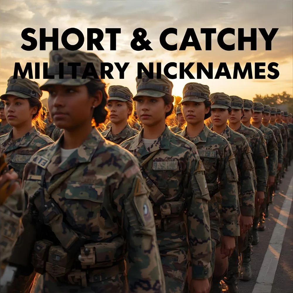 Short & Catchy Military Nicknames
