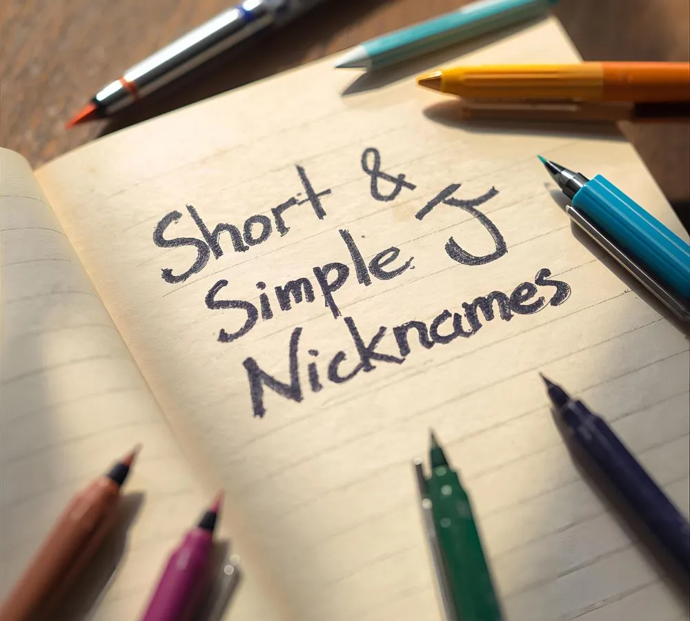 Short & Simple J Nicknames