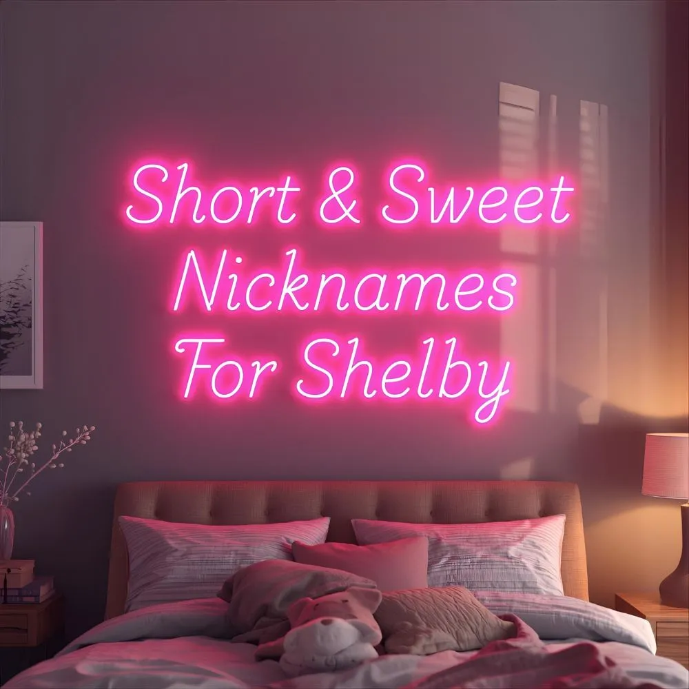 Short & Sweet Nicknames For Shelby