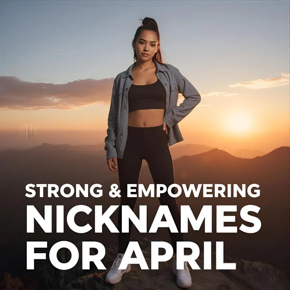 Strong & Empowering Nicknames for April