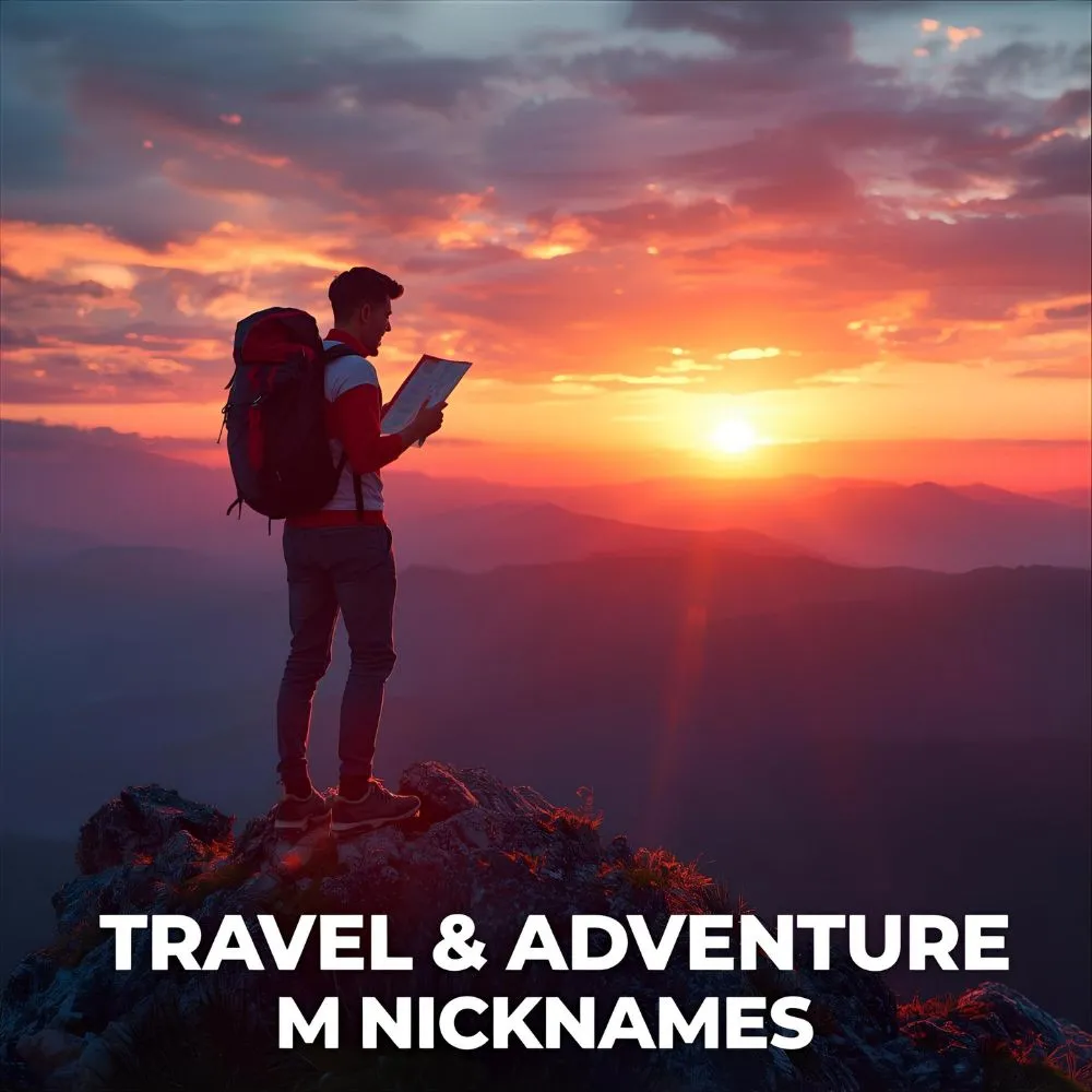 Travel & Adventure M Nicknames