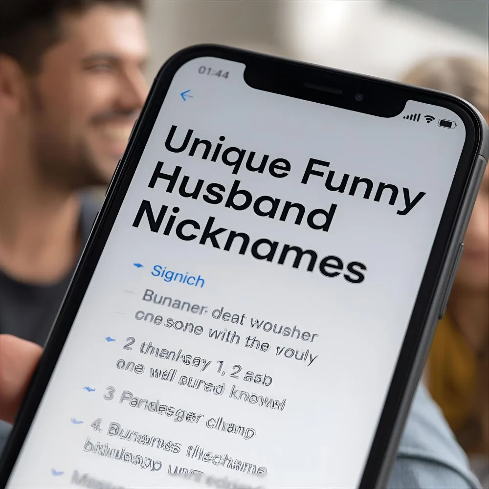 Unique Funny Husband Nicknames