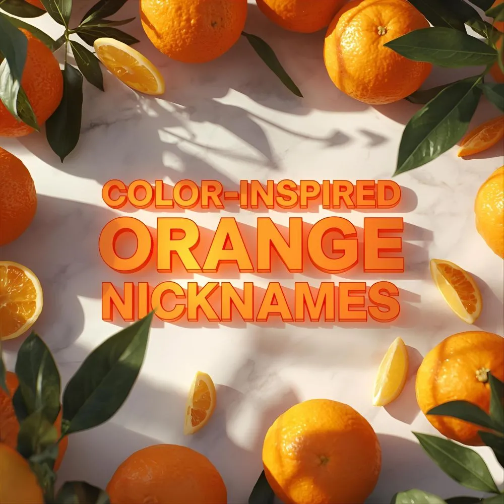 Color-Inspired Orange Nicknames