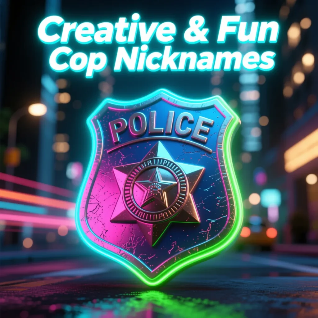 Creative & Fun Cop Nicknames