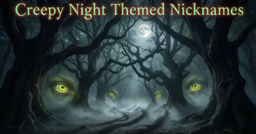 Creepy Night Themed Nicknames