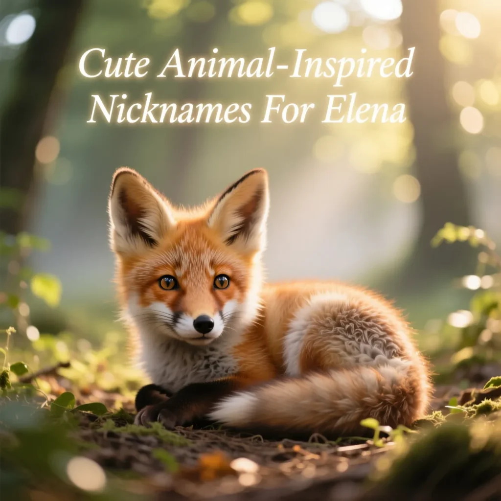 Cute Animal-Inspired Nicknames For Elena 