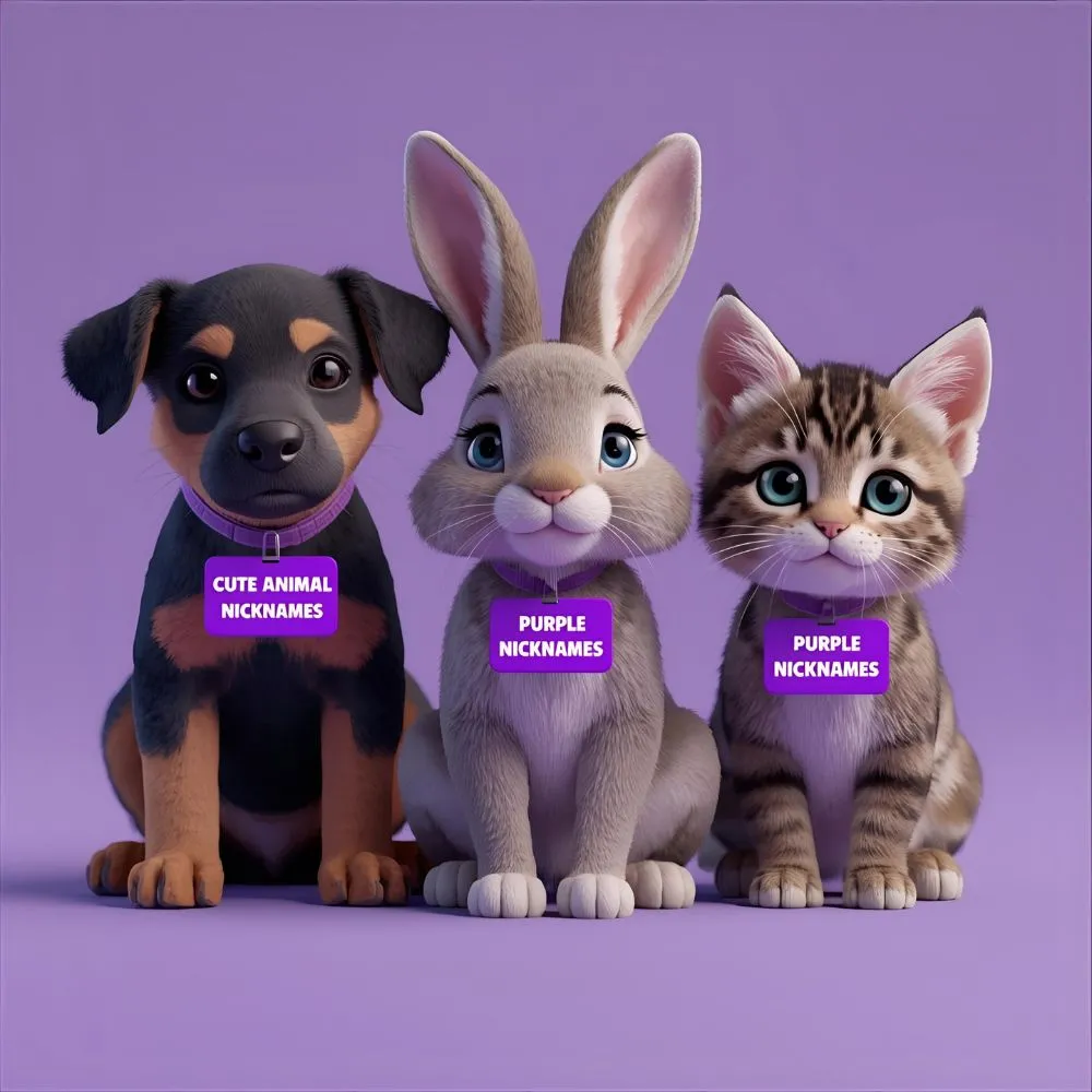 Cute Animal Purple Nicknames