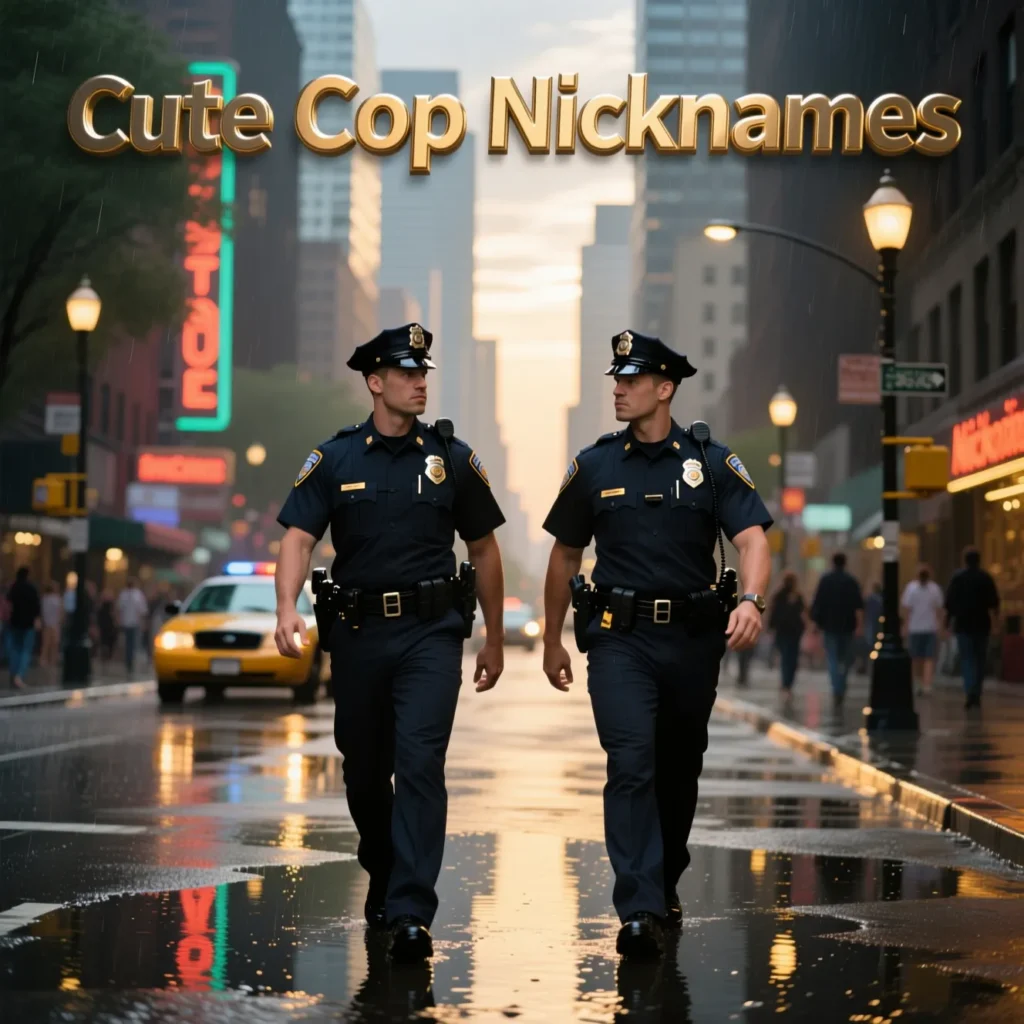 Cute Cop Nicknames