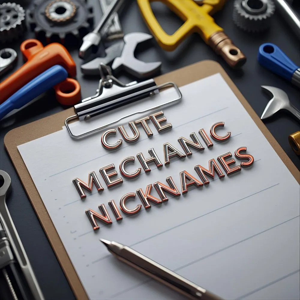 Cute Mechanic Nicknames