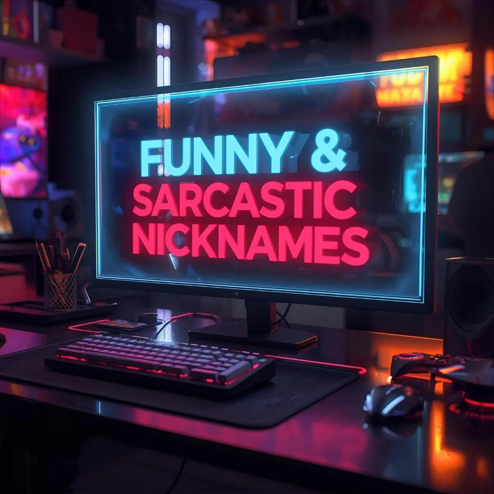 Funny & Sarcastic Nicknames