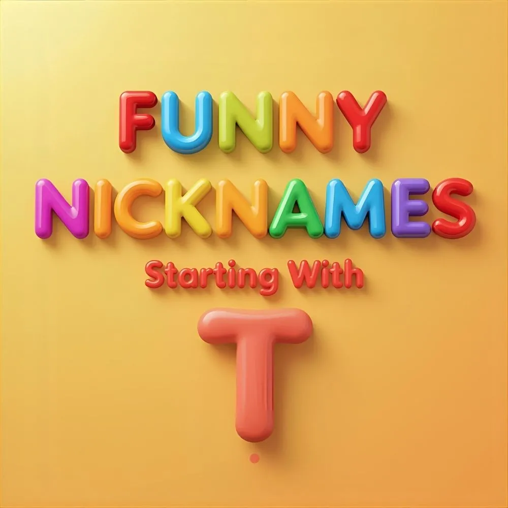  Funny Nicknames Starting With T