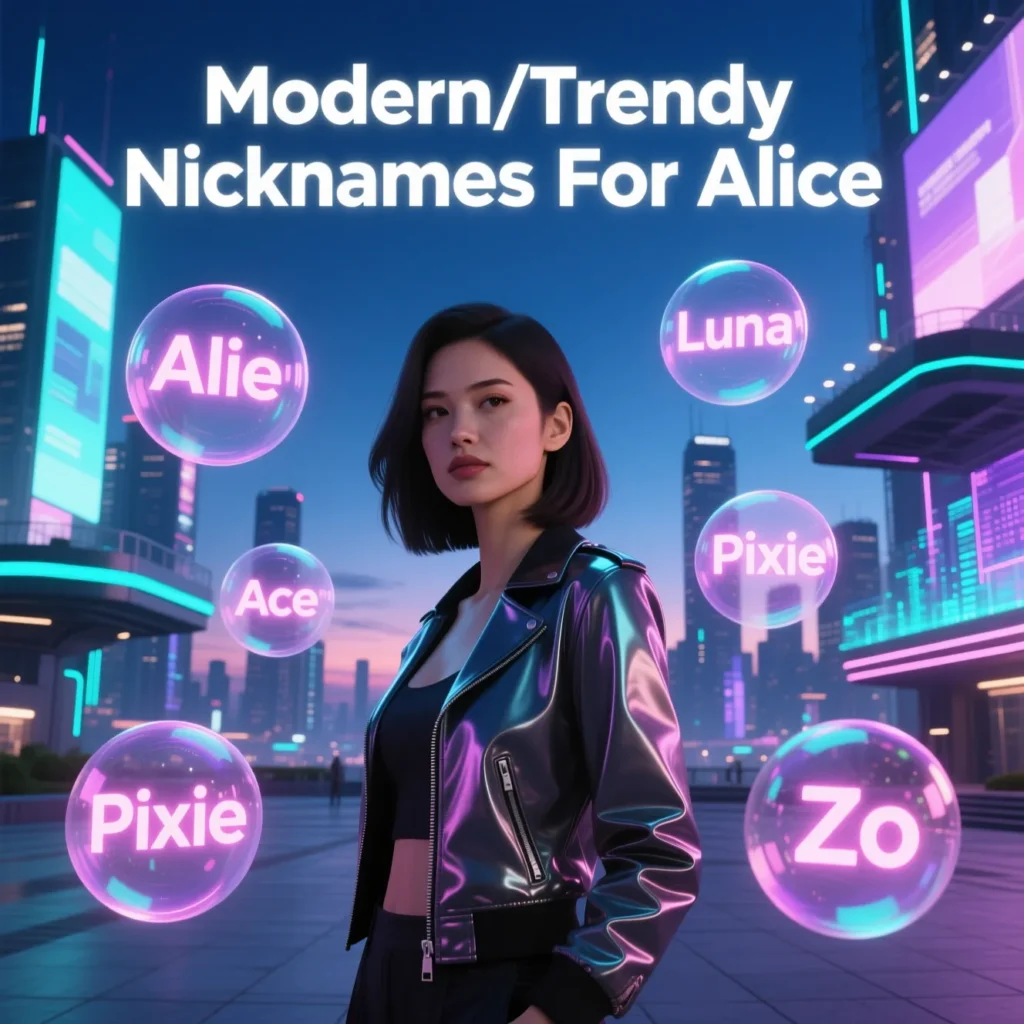 Modern/Trendy Nicknames For Alice