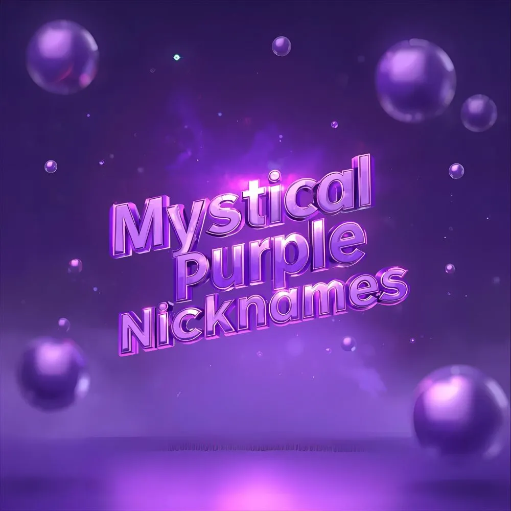 Mystical Purple Nicknames