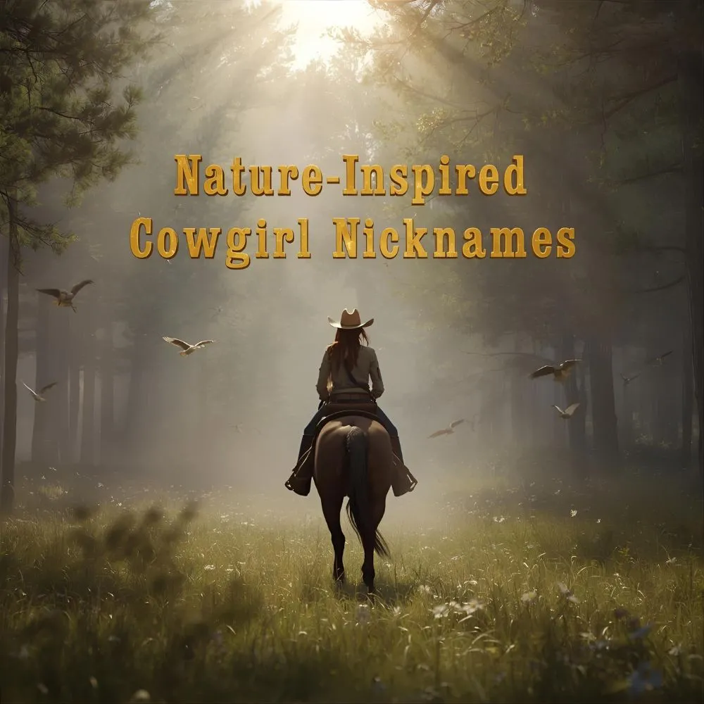 Nature-Inspired Cowgirl Nicknames