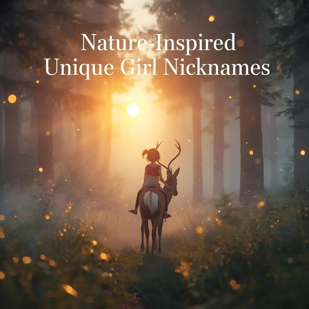 Nature-Inspired Unique Girl Nicknames