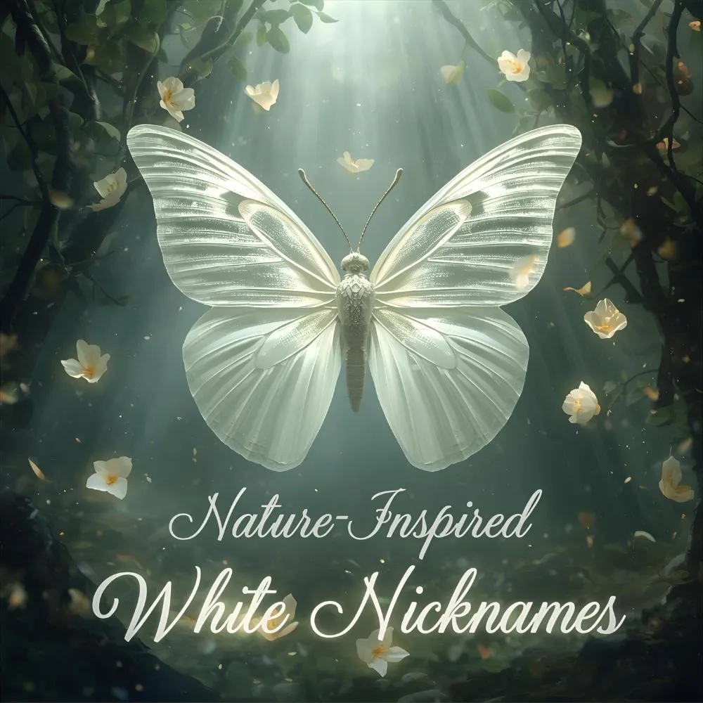 Nature-Inspired White Nicknames