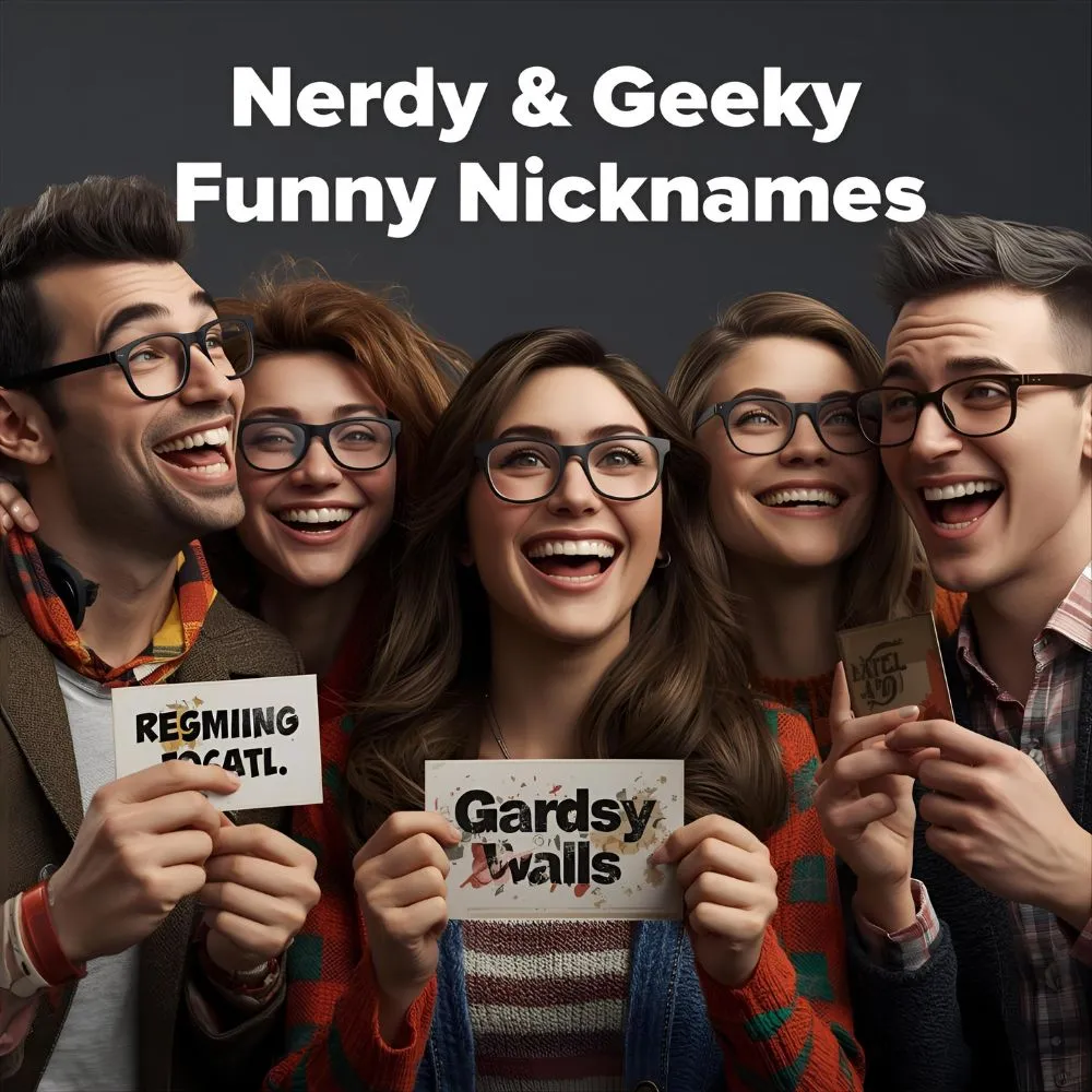 Nerdy & Geeky Funny Nicknames 