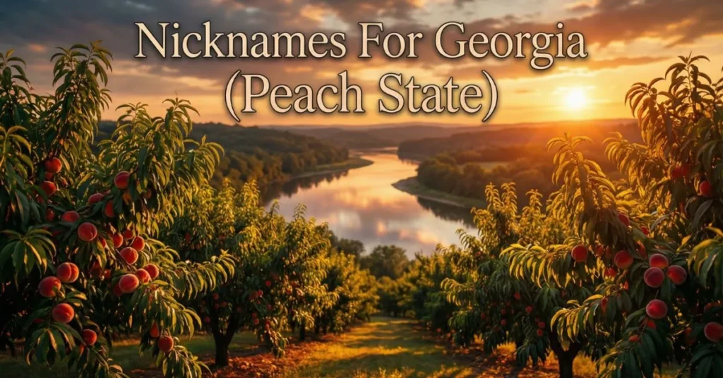 Nicknames For Georgia (Peach State)