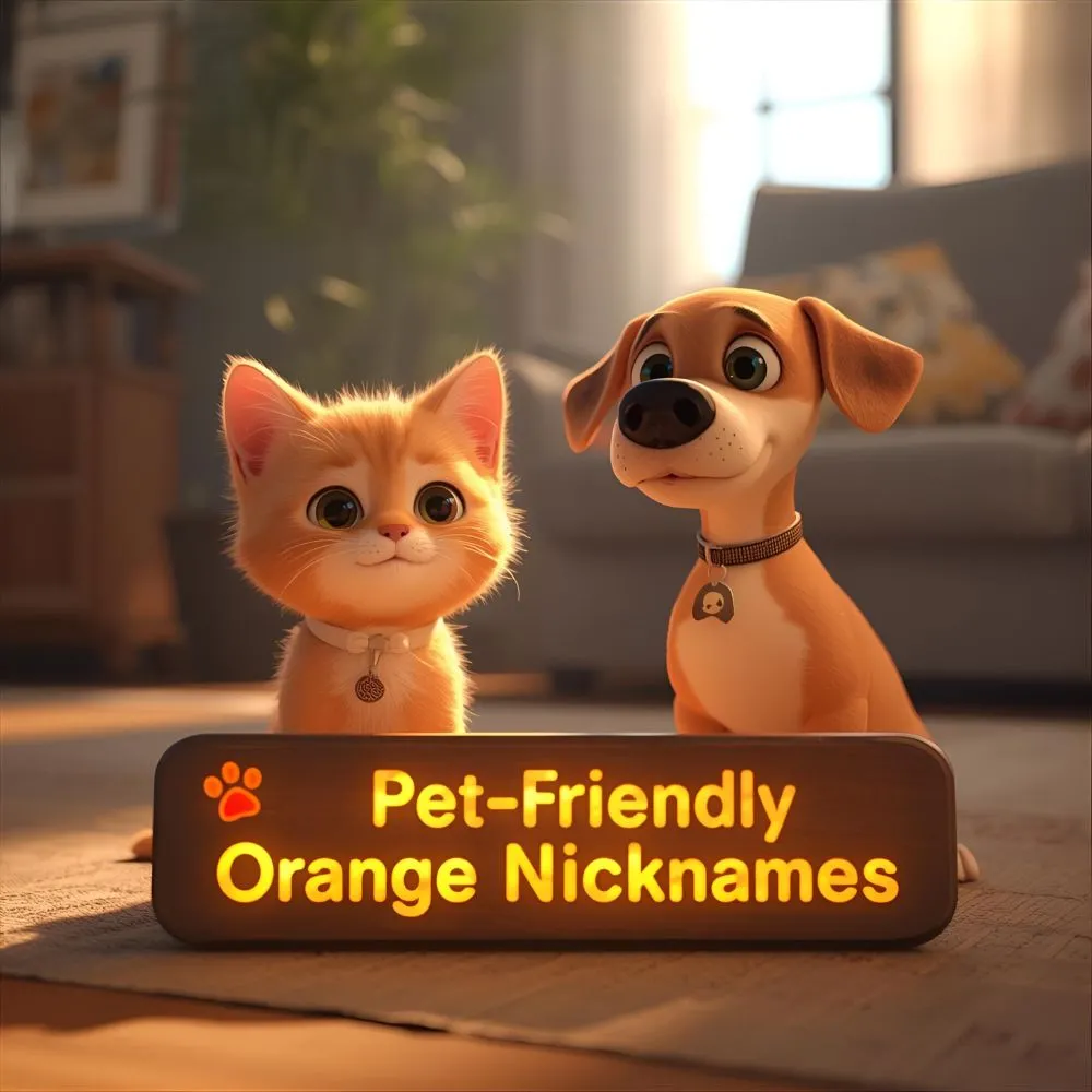 Pet-Friendly Orange Nicknames