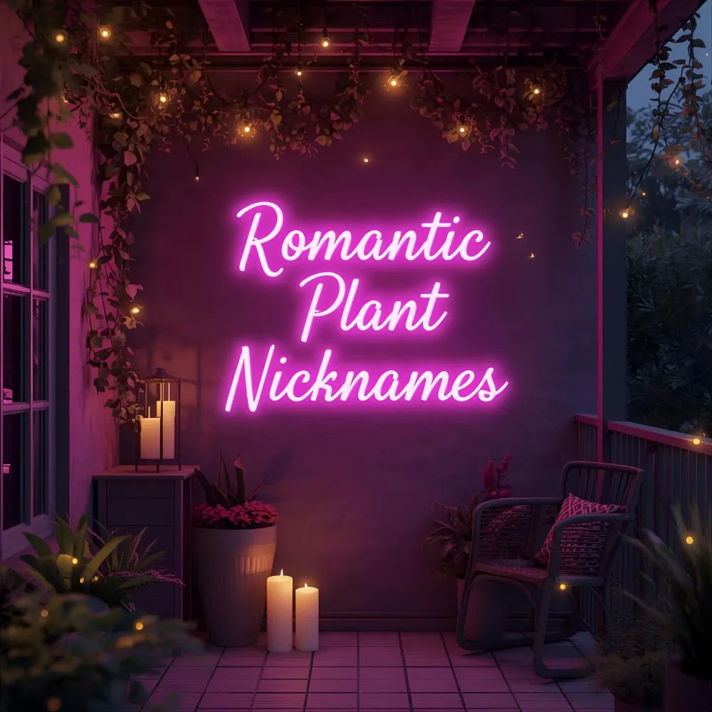 Romantic Plant Nicknames 
