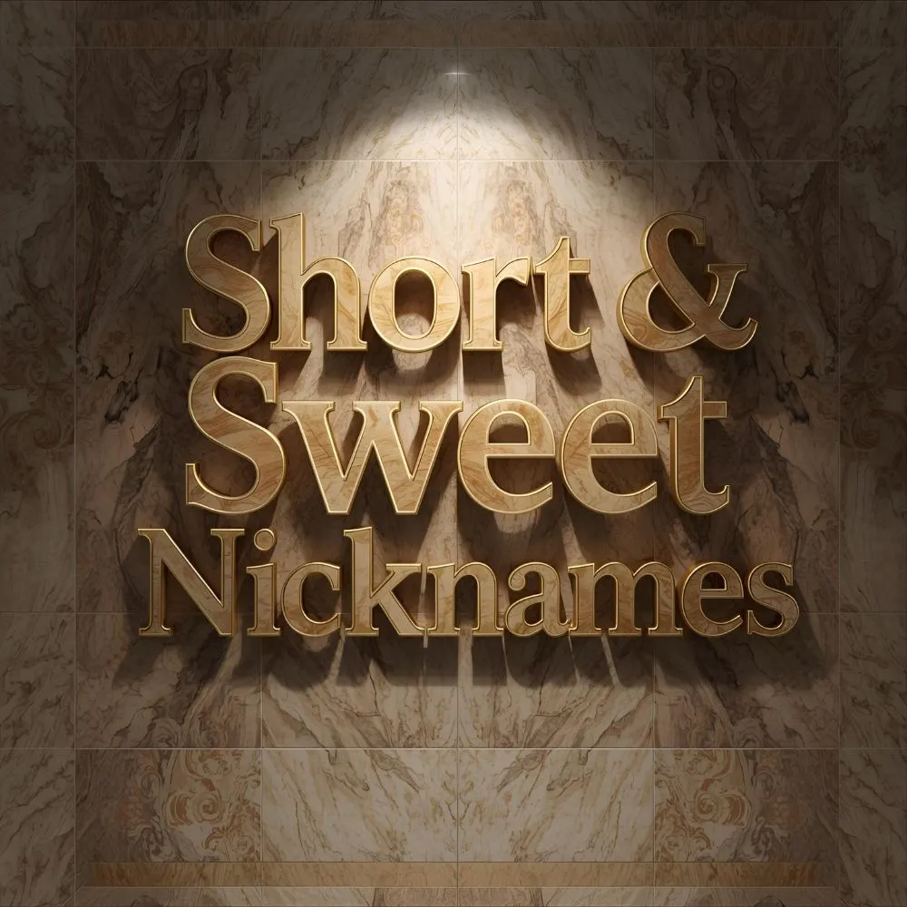 Short & Sweet Nicknames