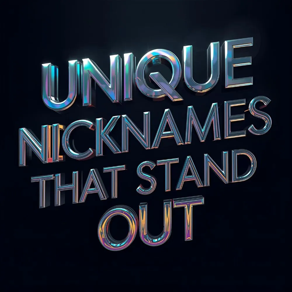 Unique Nicknames That Stand Out