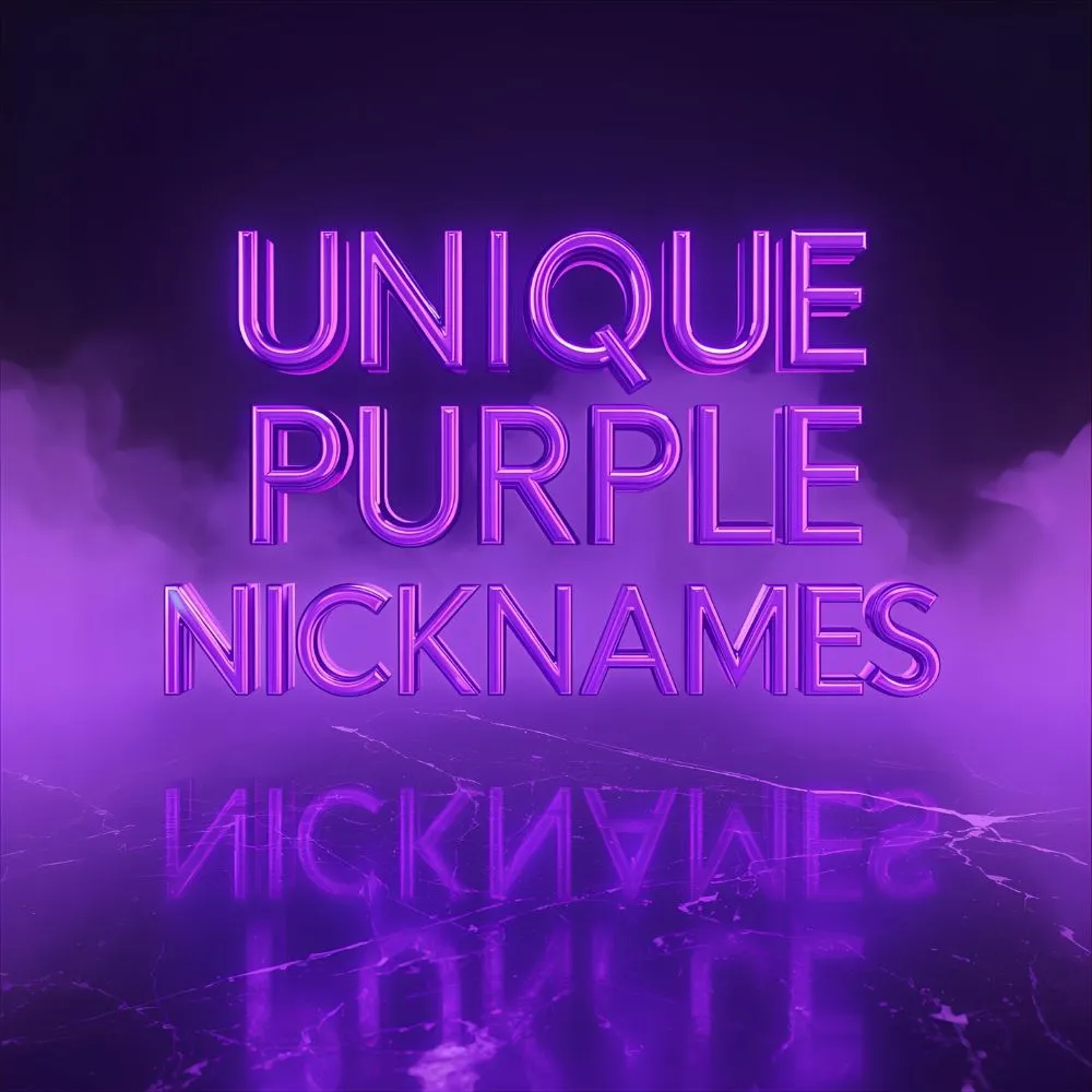Unique Purple Nicknames