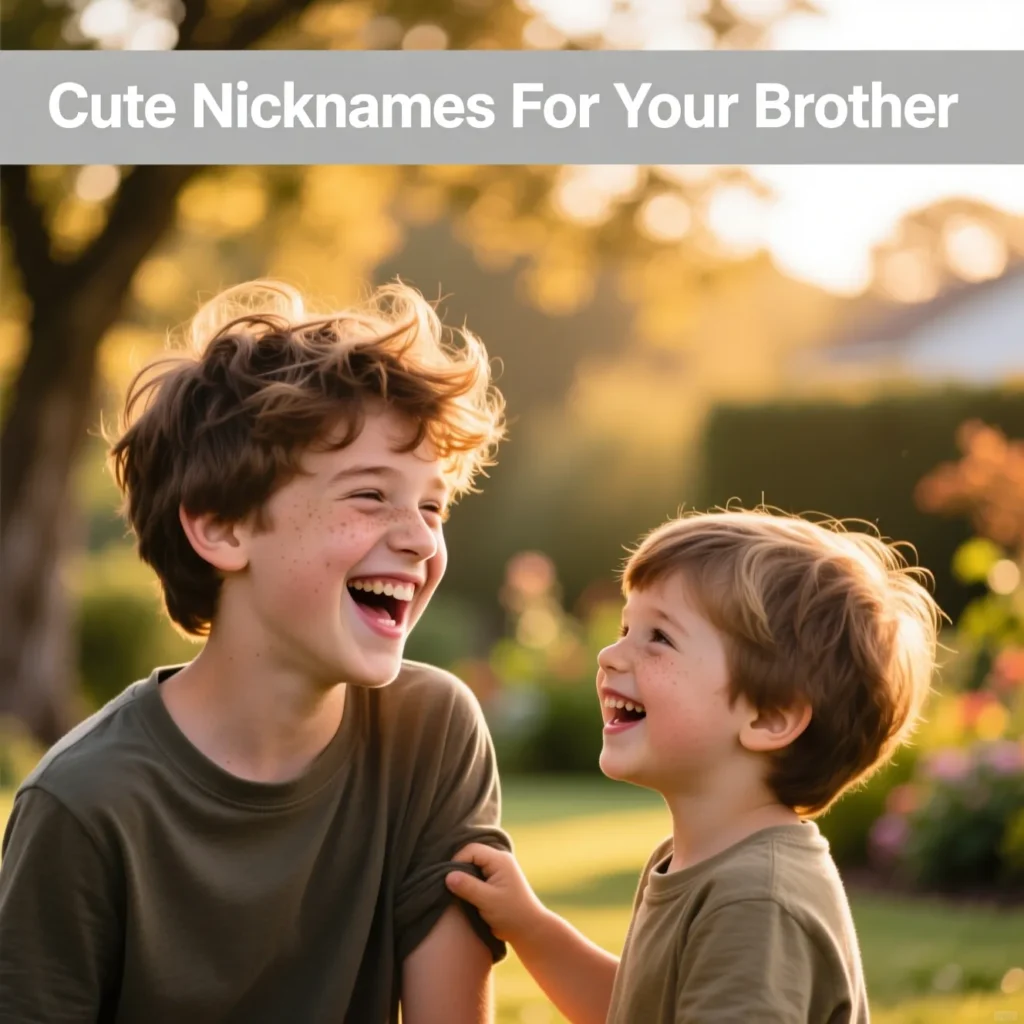 Cute Nicknames For Your Brother