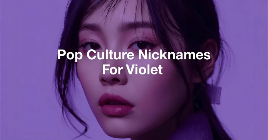 Pop Culture Nicknames For Violet 