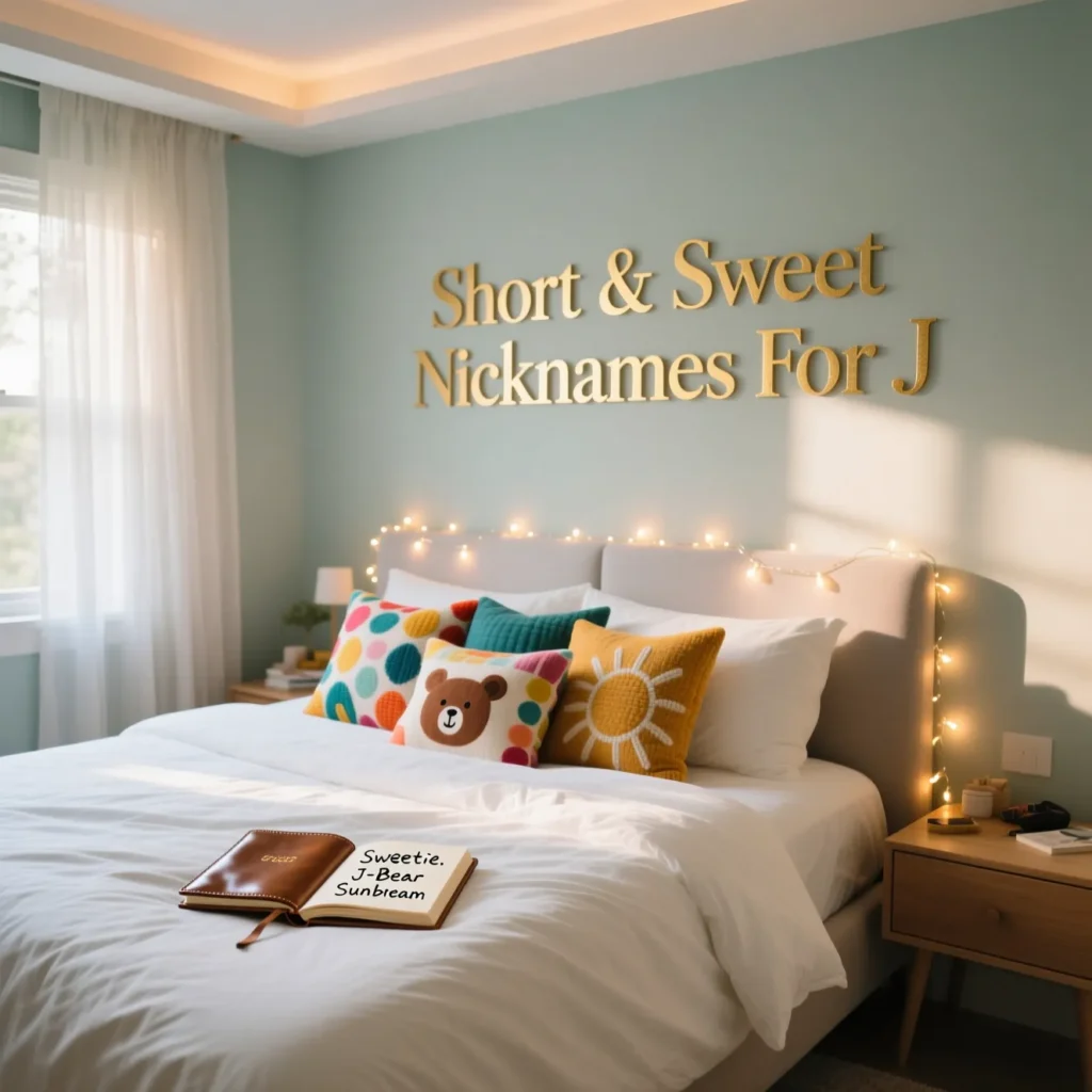 Short & Sweet Nicknames For J 